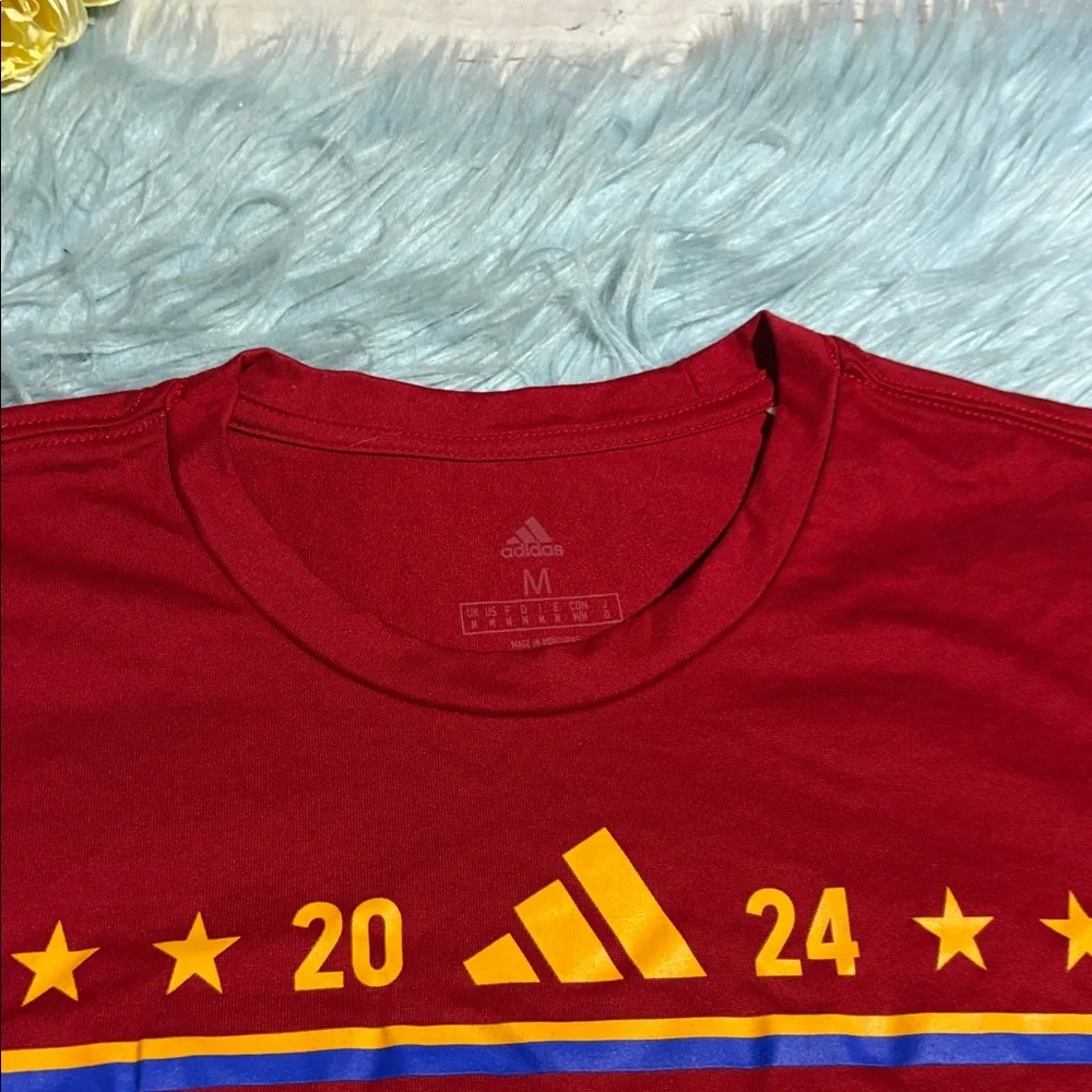 Adidas McDonald's All American Red Short Sleeve Tee Shirt sz M